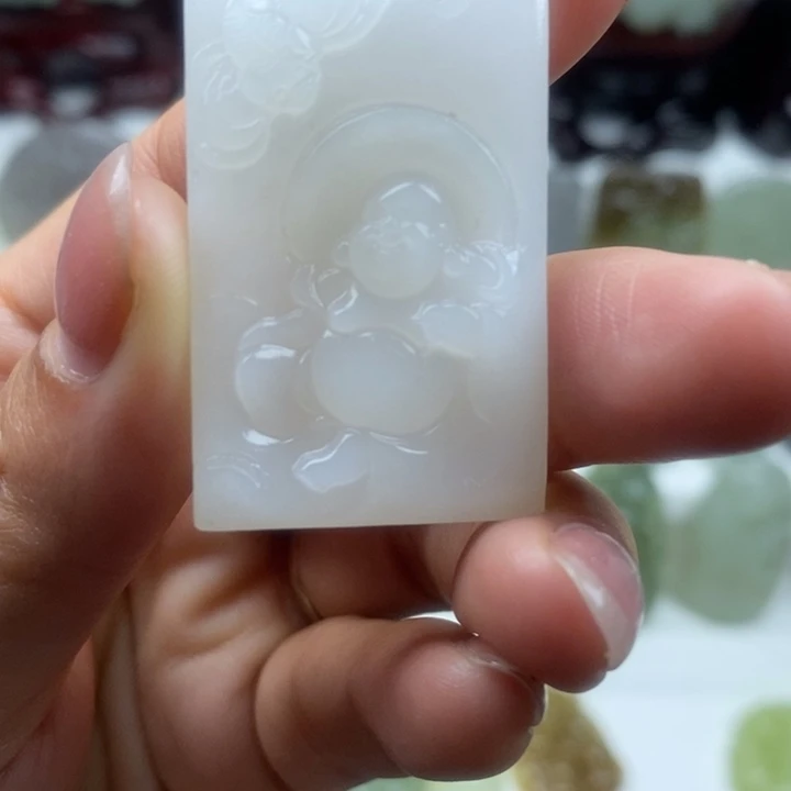 和田玉未镶嵌颈饰43