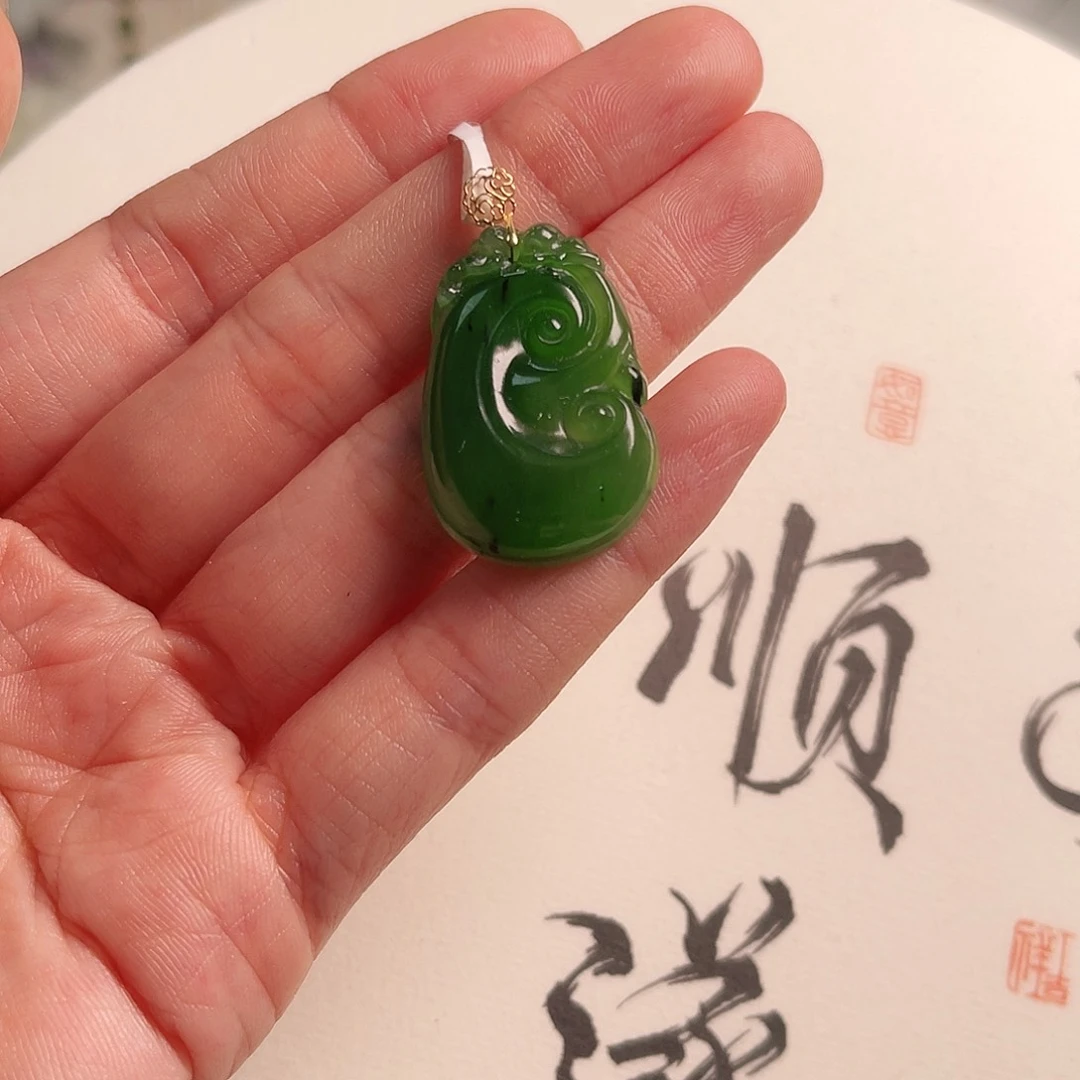 和田玉颈饰18K金镶嵌CS