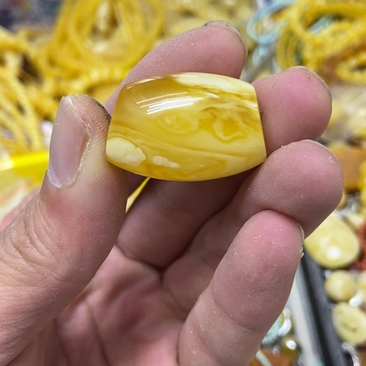 裸石蜜蜡未镶嵌吊坠