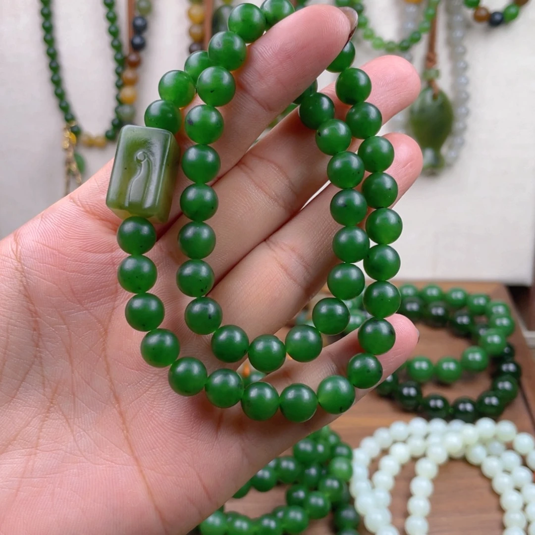 和田玉未镶嵌手链