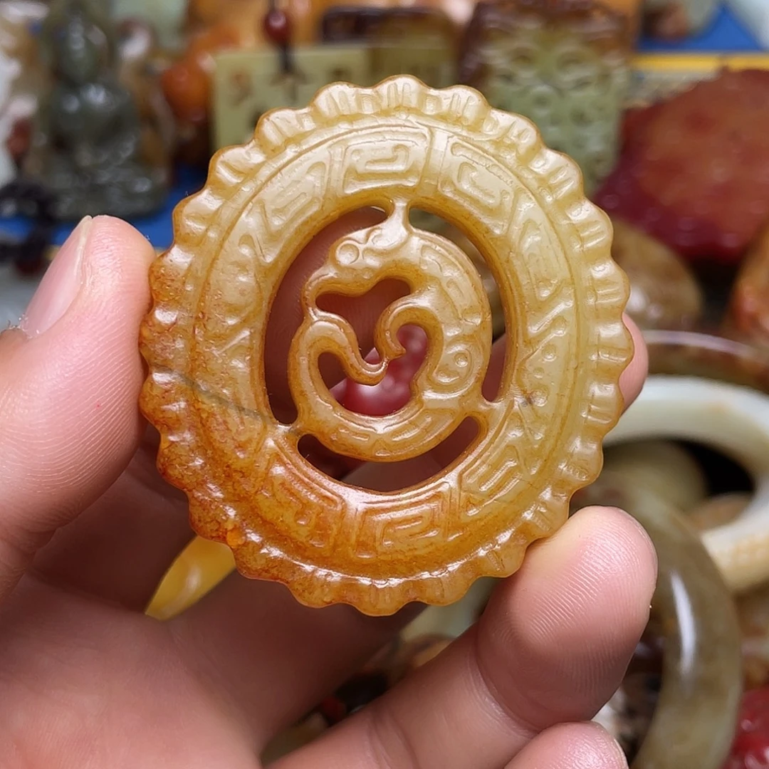 和田玉未镶嵌挂件