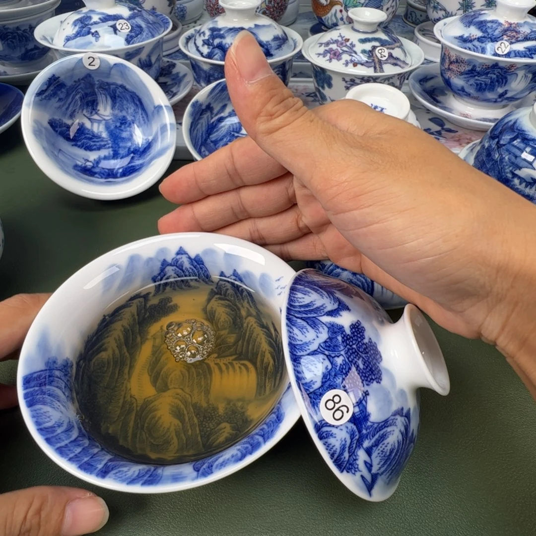 景德镇纯手工纯手绘茶具木木86
