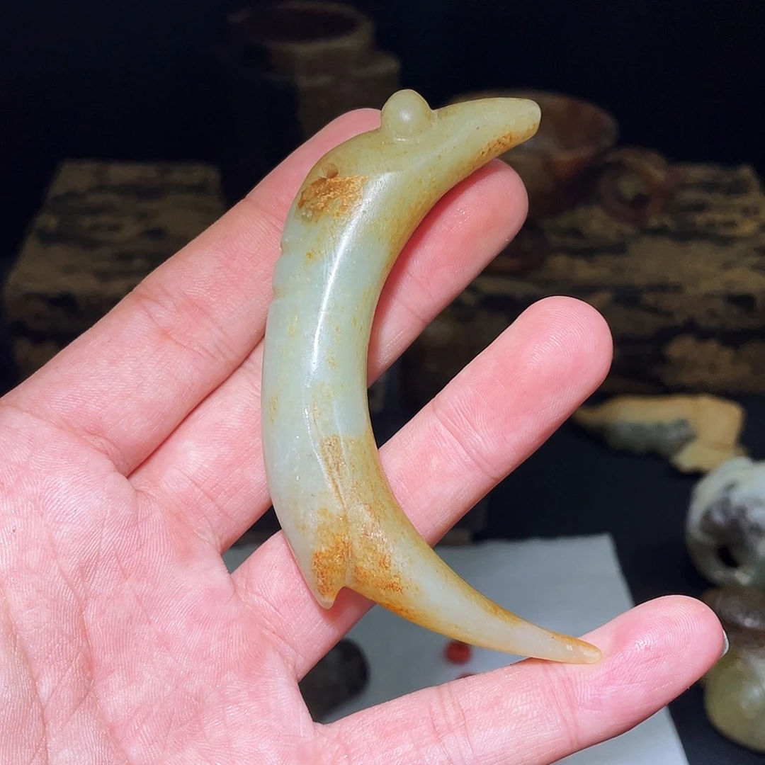 时***l和田玉（糖玉）未镶嵌挂件