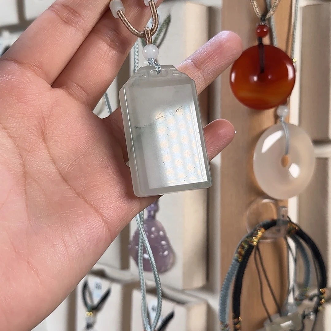 冰***川玛瑙/玉髓未镶嵌颈饰