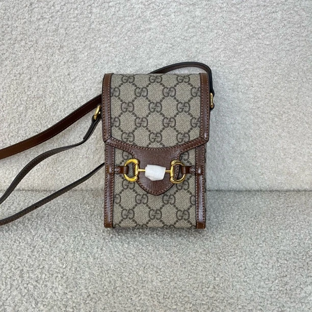 99新 GUCCI/古驰 叮叮奢/全套1955竖版手机包/成色以直播间为准