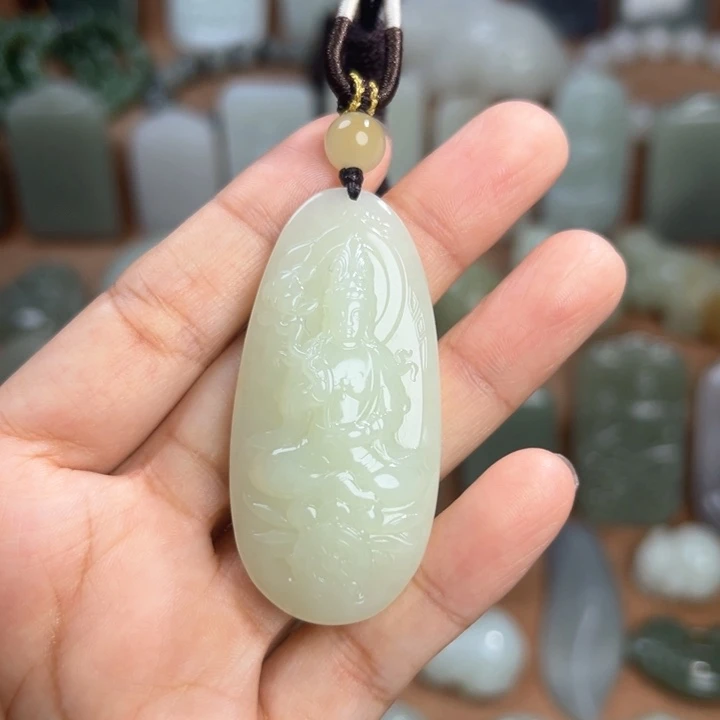 和田玉未镶嵌挂件