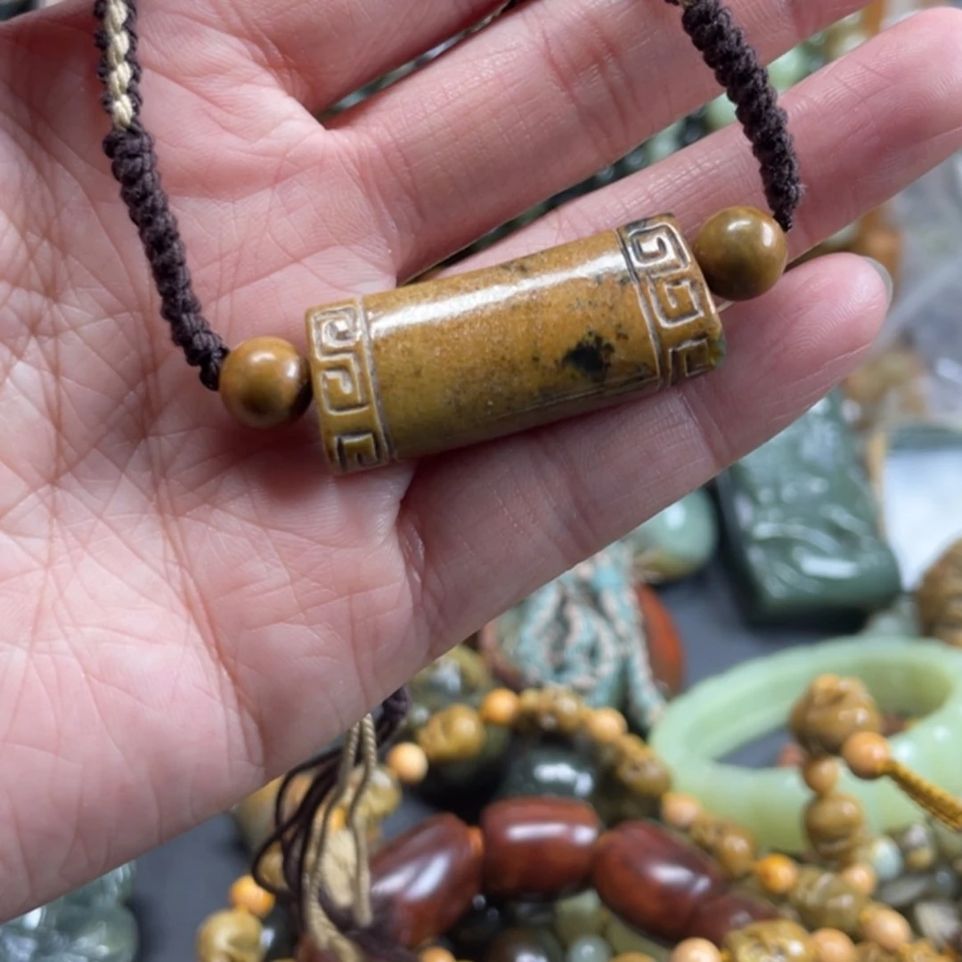 【闪购商品】岫岩河磨玉（透闪石质玉）挂件未镶嵌