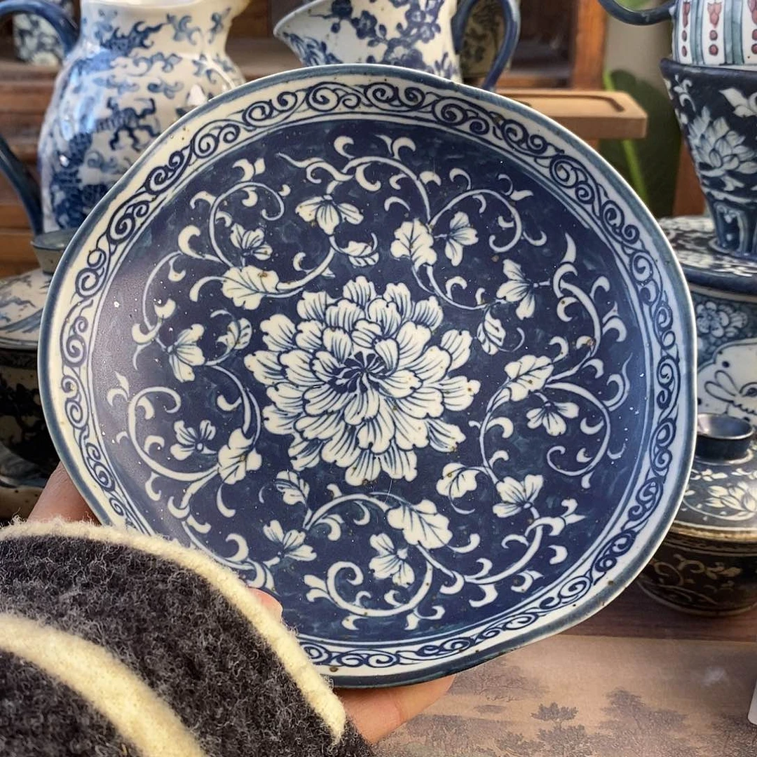 陶手工手绘青花高温陶瓷