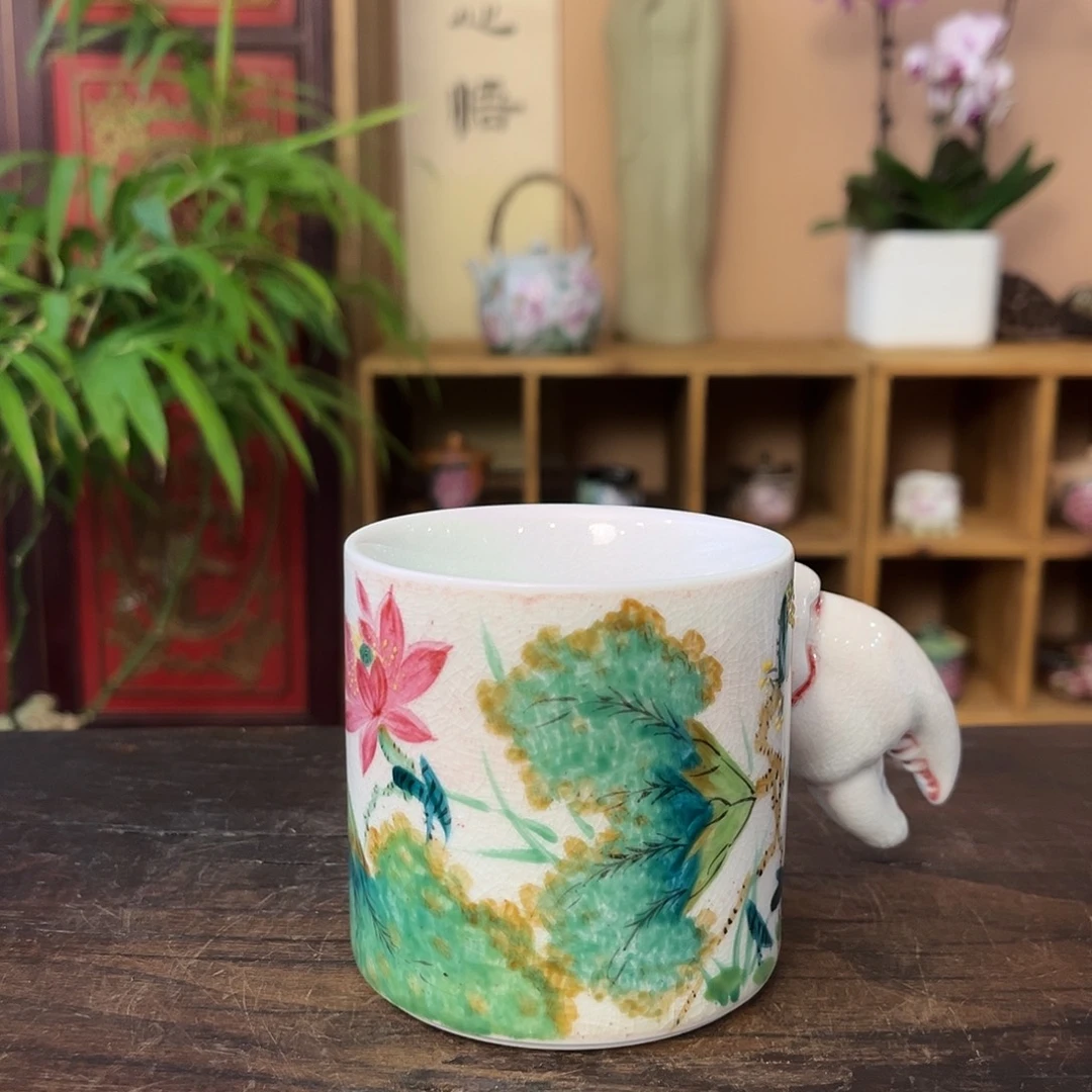景德镇柴烧手工手绘茶具