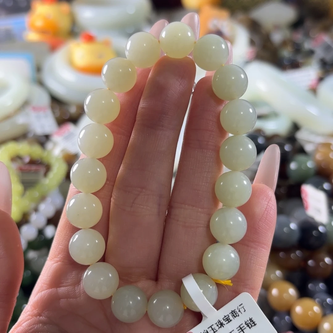 和田玉未镶嵌手串29