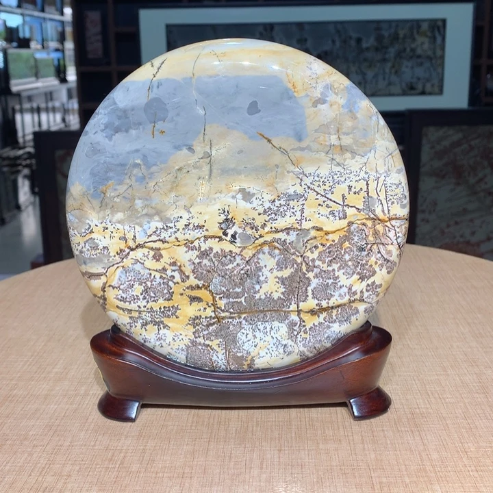 ，广西国画石摆件，收藏观赏