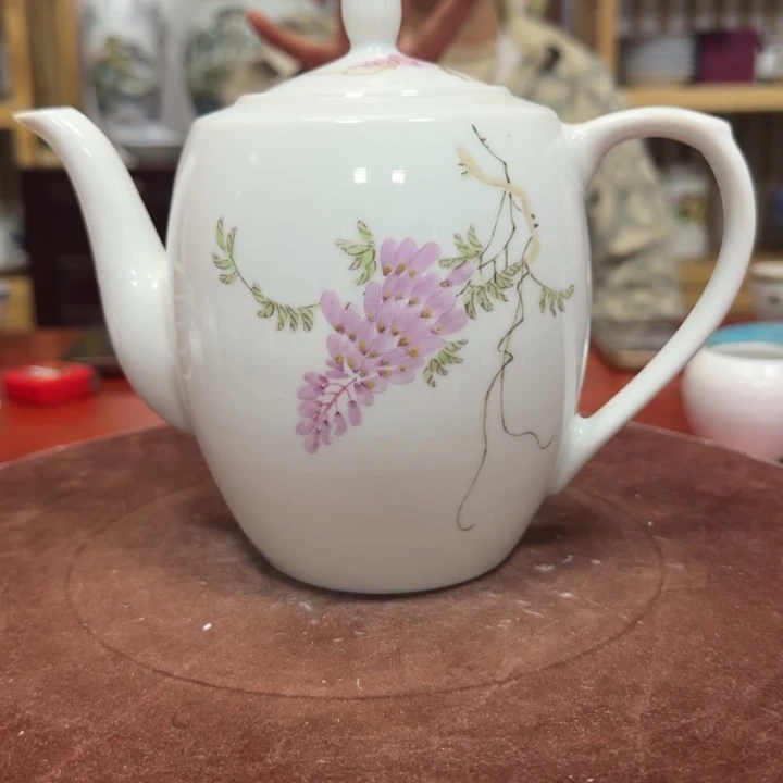 冬***1景德镇陶瓷手绘茶壶
