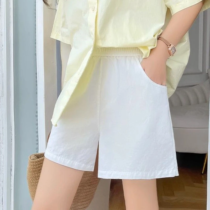 卡莲格/高腰外穿休闲阔腿女夏季2025新款洋气显瘦工装运动五分裤