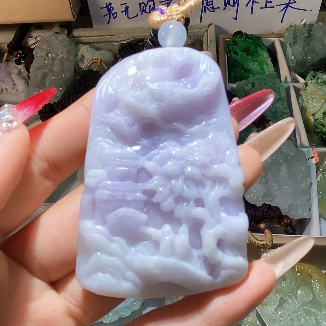 翡翠颈饰未镶嵌天然