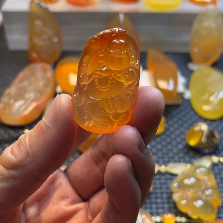 风***子石英质玉未镶嵌小小吊坠挂件挂件