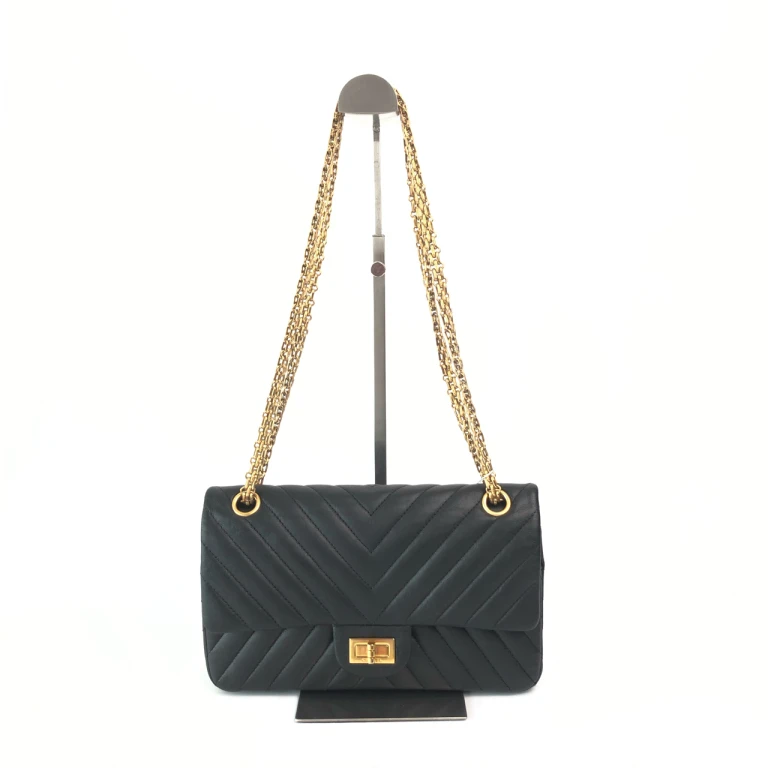 95新 Chanel/香奈儿 安洁利严选黑金小号2.55单肩包WHL19058H