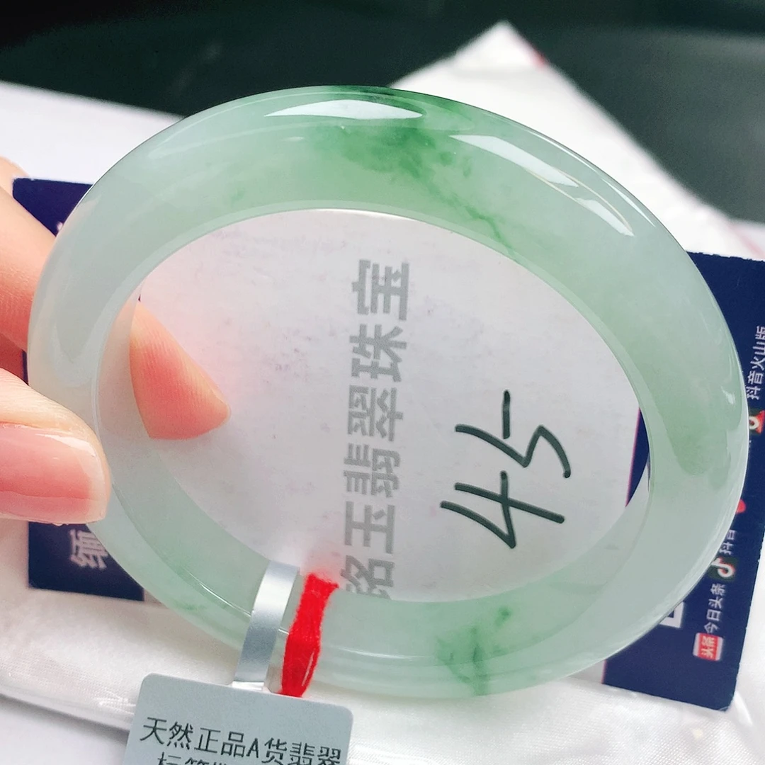 翡翠未镶嵌手镯缅甸天然a货翡翠手镯