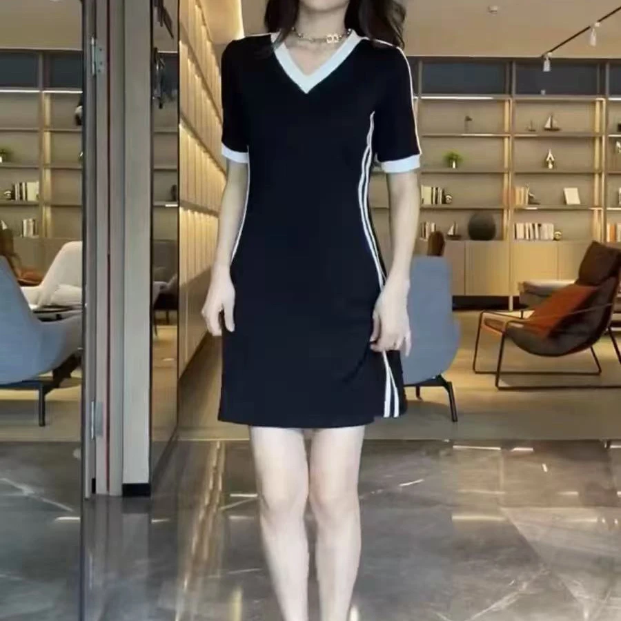 969-2025年夏季新款时尚洋气休闲显瘦百搭连衣裙