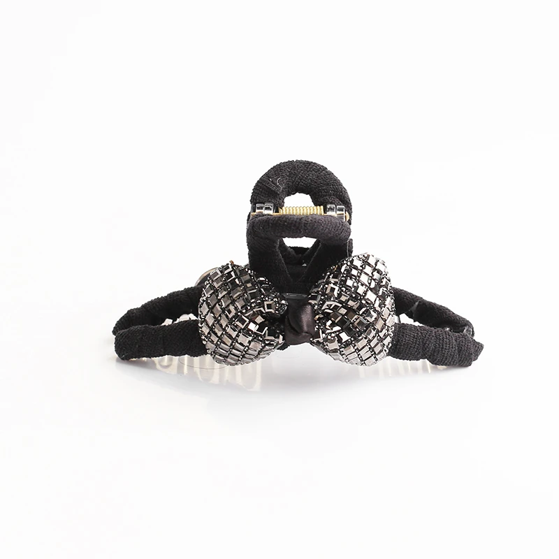 香宾妮原创设计发夹2024新款发夹女后脑勺蝴蝶结抓夹小号6895