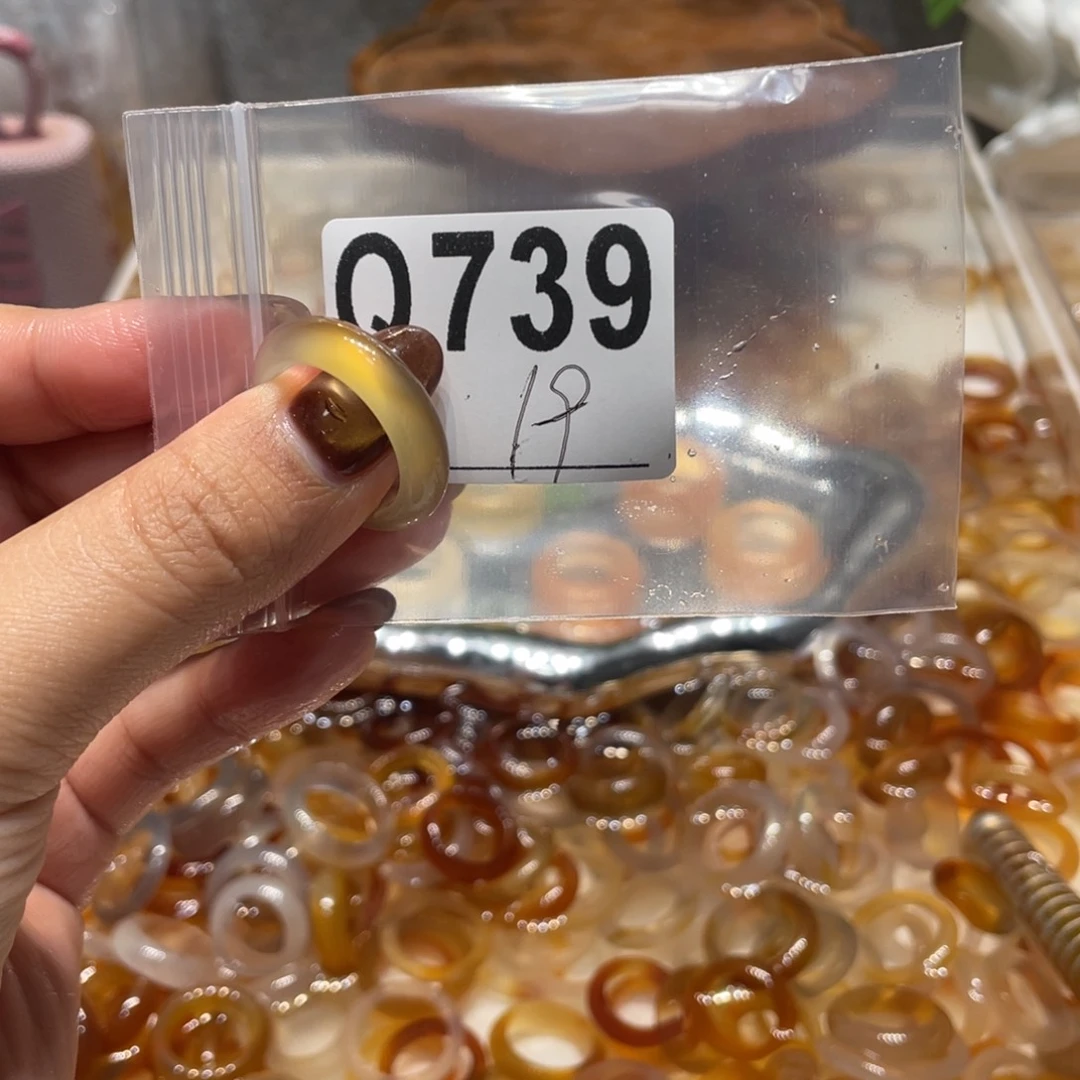 玛瑙/玉髓未镶嵌戒指739