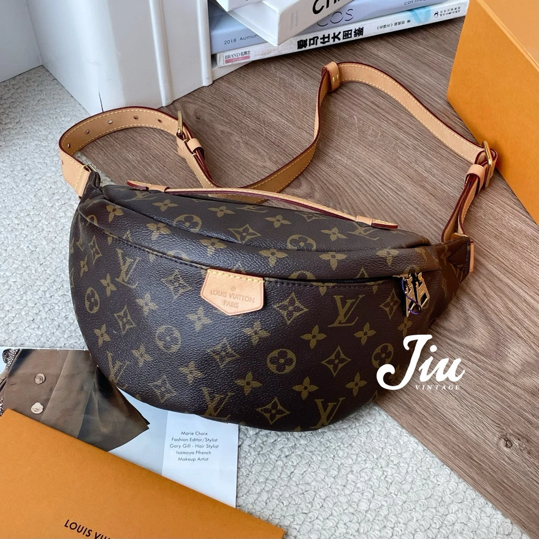 99新 LouisVuitton/路易威登 老花胸包芯片单肩包DJM2-7385