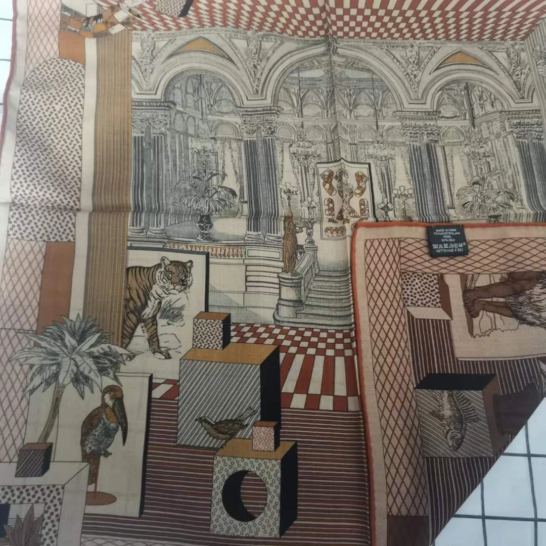 70丝毛方巾-歌剧院 65cm丝巾