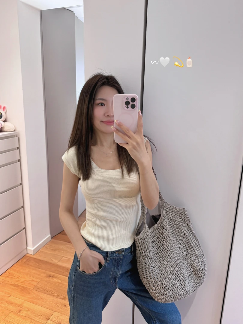 【miu系穿搭】针织背心D307