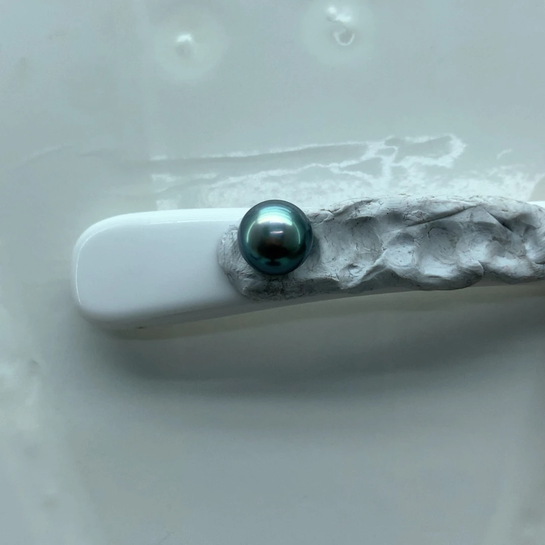 海水珍珠戒圈银S925镶嵌喵****?