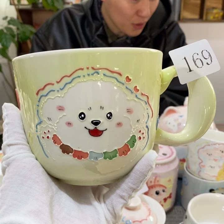 杯(****)景德镇釉下彩手绘