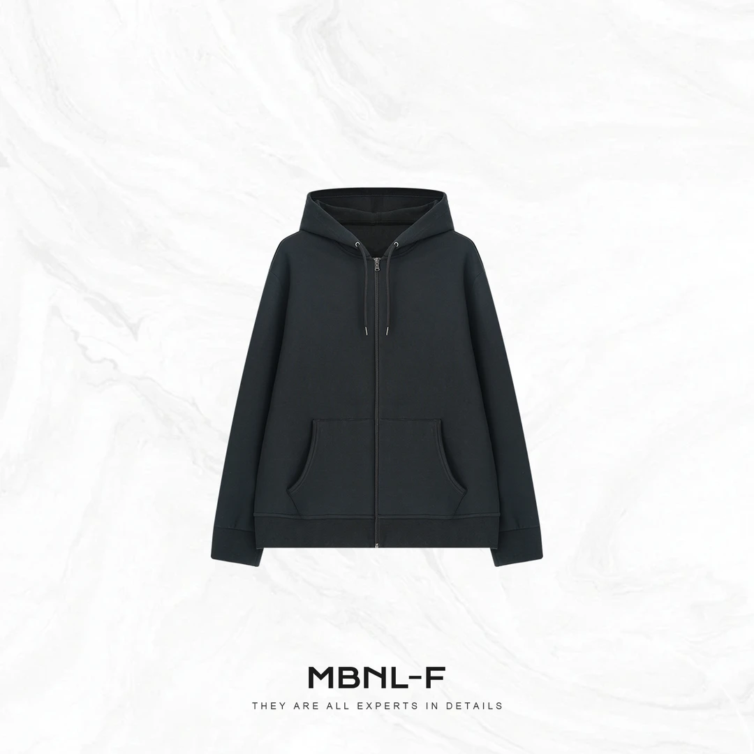 MBNL-F”简调劳伦“100%棉经典松弛感极简连帽卫衣 秦磊 XM-XWY6553