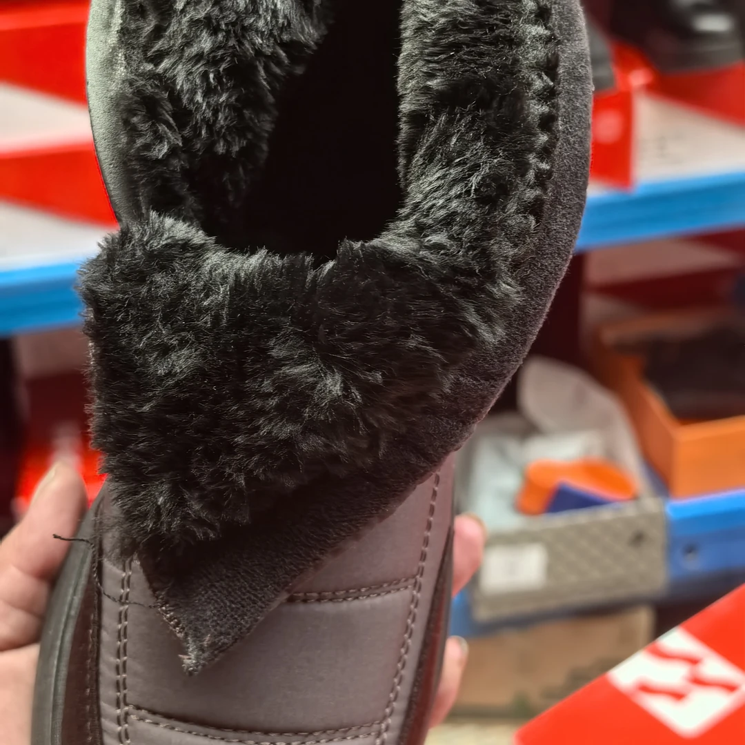 休闲风松糕底棉靴/毛靴纯色棉鞋冬季潮流风保暖妈妈鞋