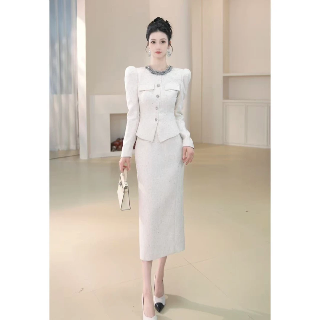 沐子的轻奢私藏【Mu/zi45380】小众设计师气质名媛修身显瘦连衣裙