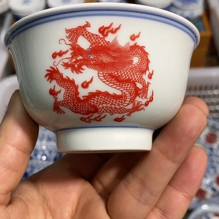 陶摆件景德镇陶瓷主人杯1223