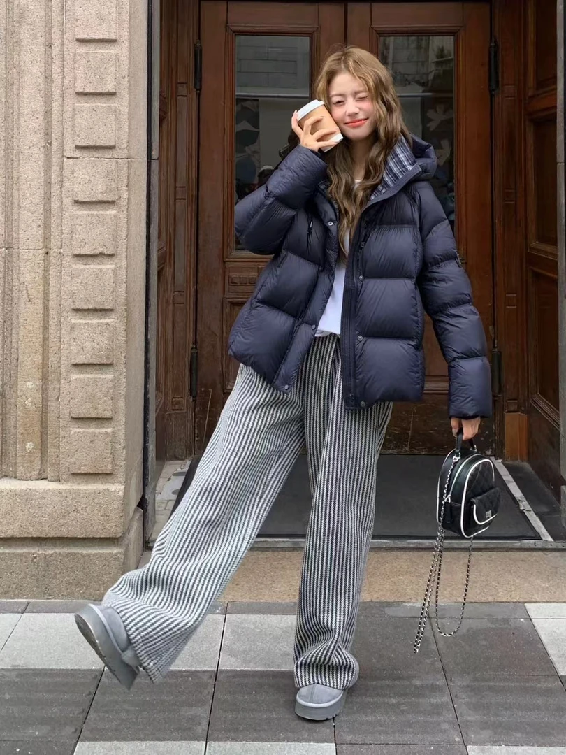 云朵泡芙棉服2025冬季女生爆款加厚新款冬季韩版宽松外套633