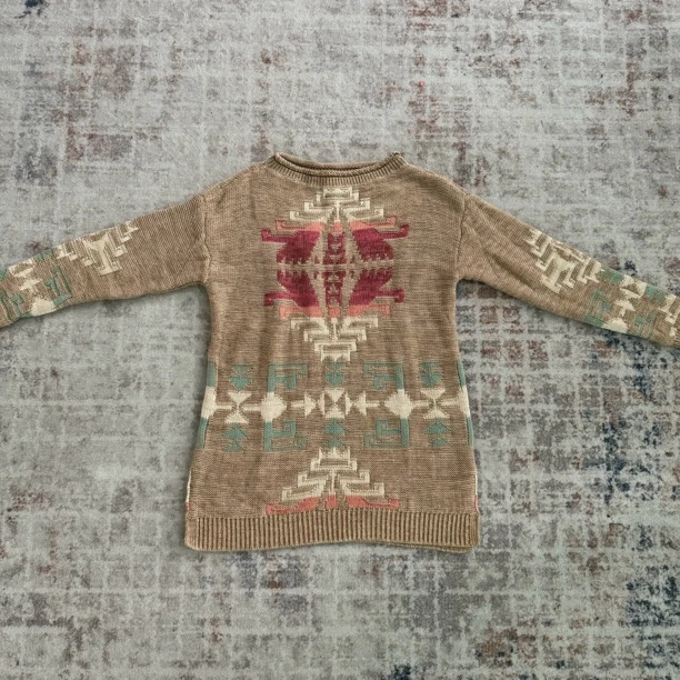 N拉*夫费尔岛风织针毛衣no退换