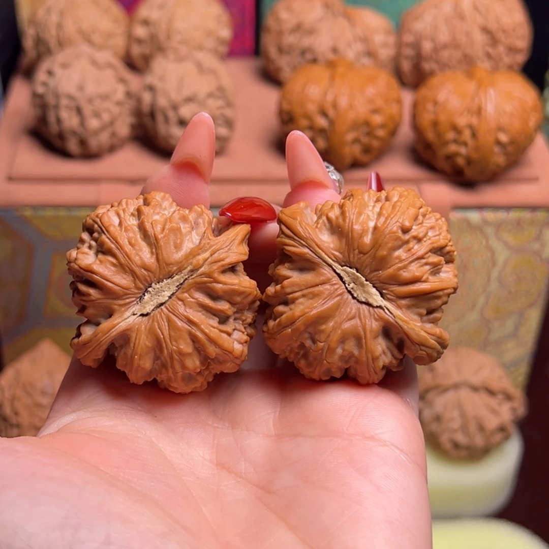 把件文玩核桃43卡姿兰白狮子