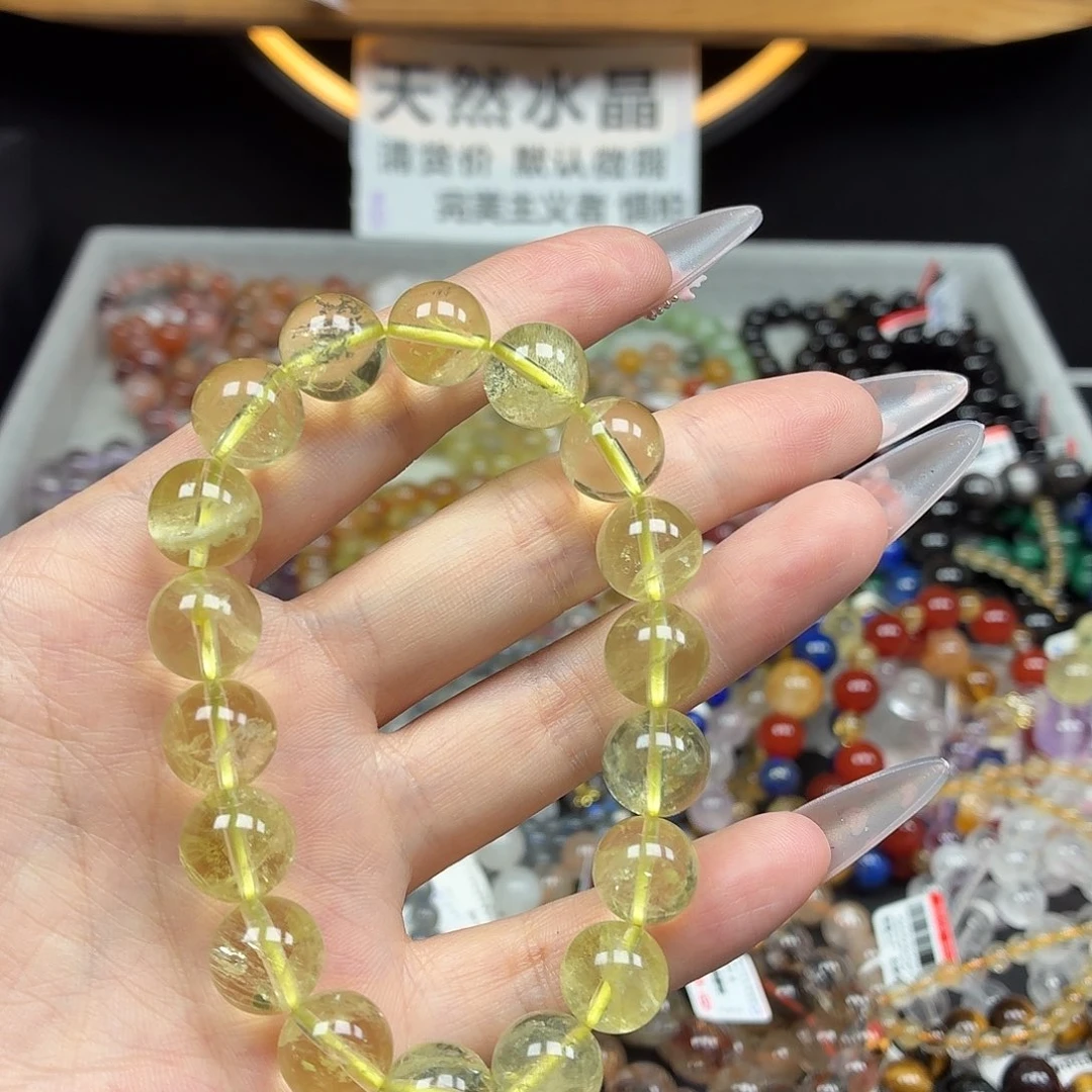 水晶未镶嵌手串卡11精品柠檬黄水晶1