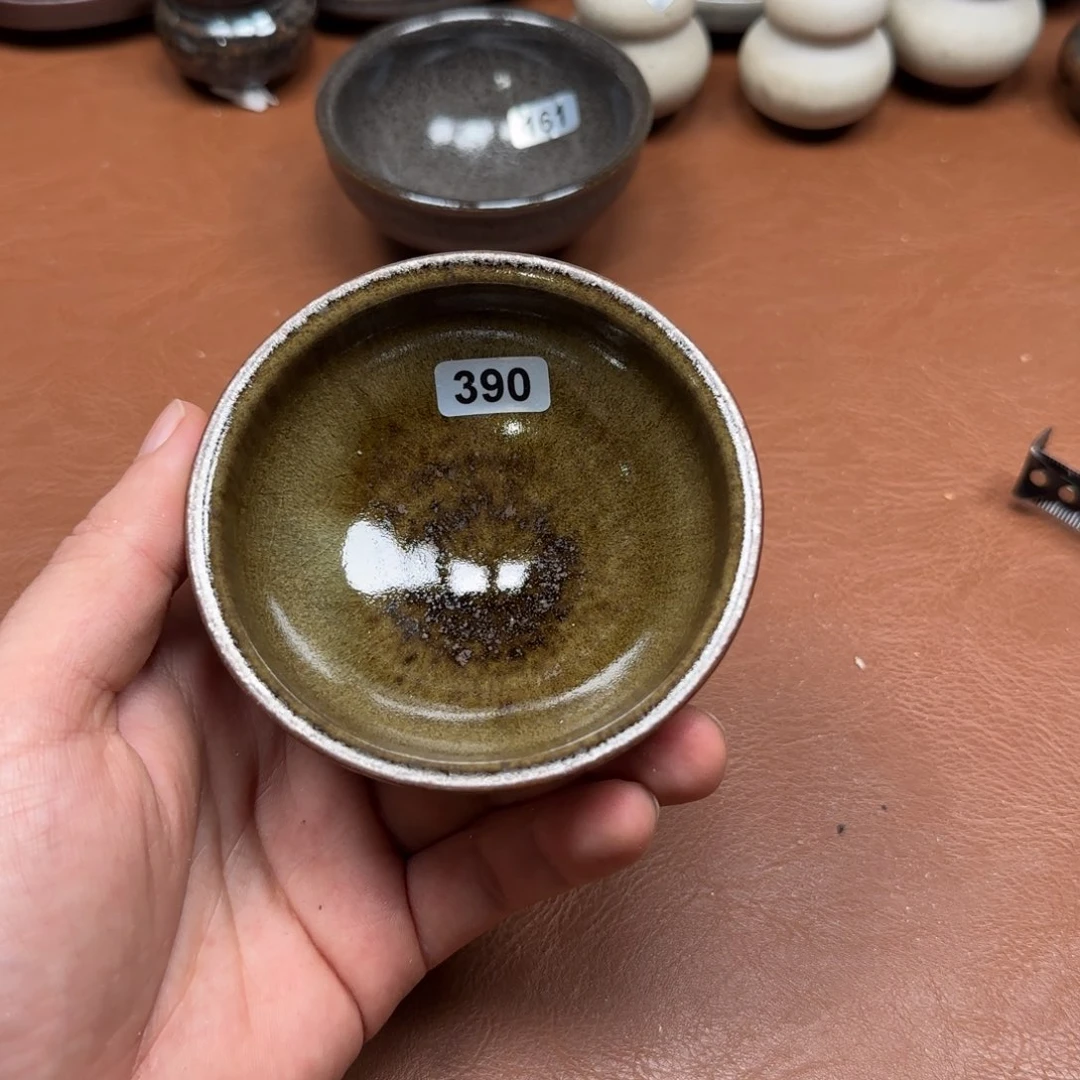 茶盏龙窑柴烧原矿原釉390