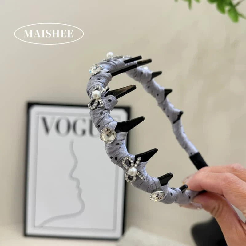 瑞丽风日韩休闲风复古/宫廷发箍韩版素款时尚甜美缠绕带齿Z0182