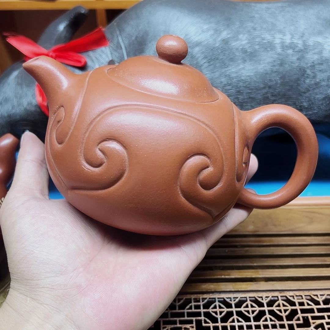 茶壶紫砂宜兴原矿紫砂壶手工制作450毫升