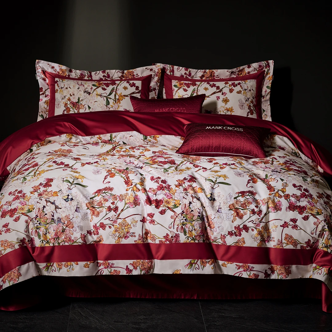 水星适用高端家纺新款高级内奢高定婚庆四件套