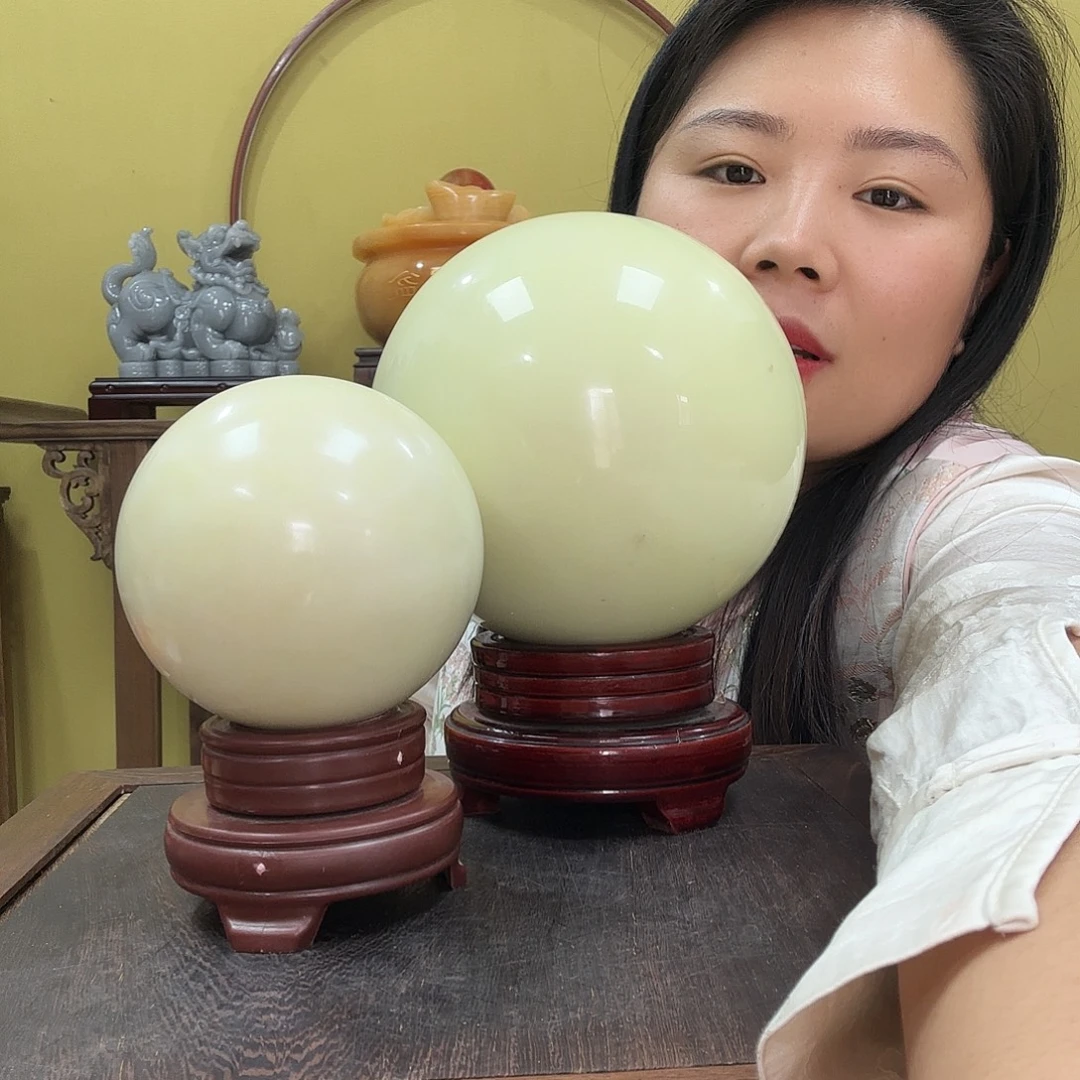 石材夜光球摆件，，，，，，，