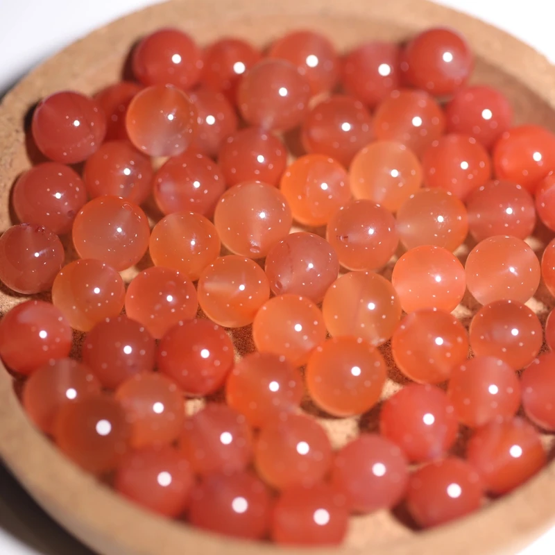 保山原矿无胶南红单珠 10mm SN0616-54-1 多样性发货发其一