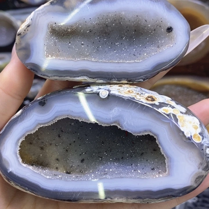未镶嵌珠宝半成品紫晶蓝软盆