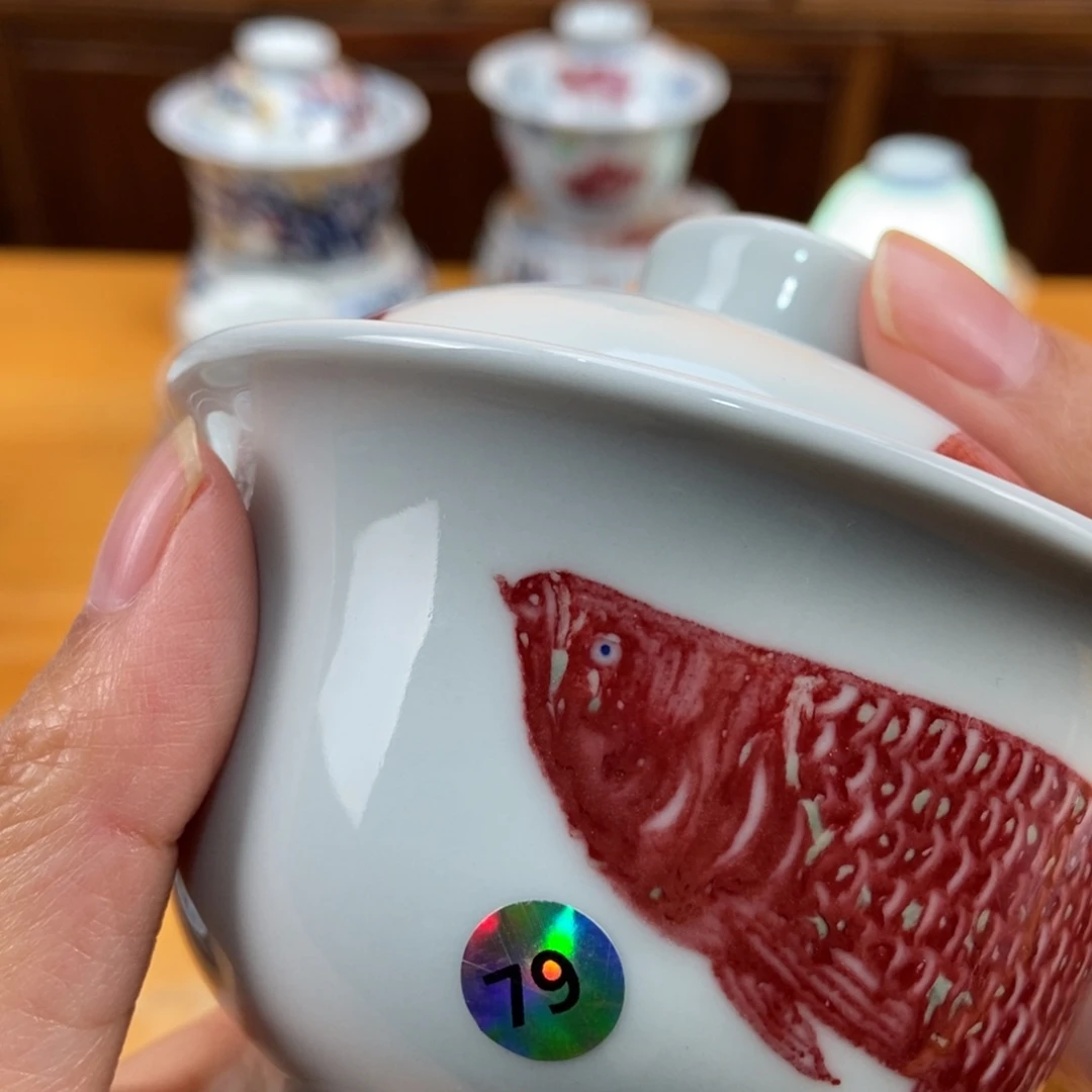 手绘现代茶具非古董