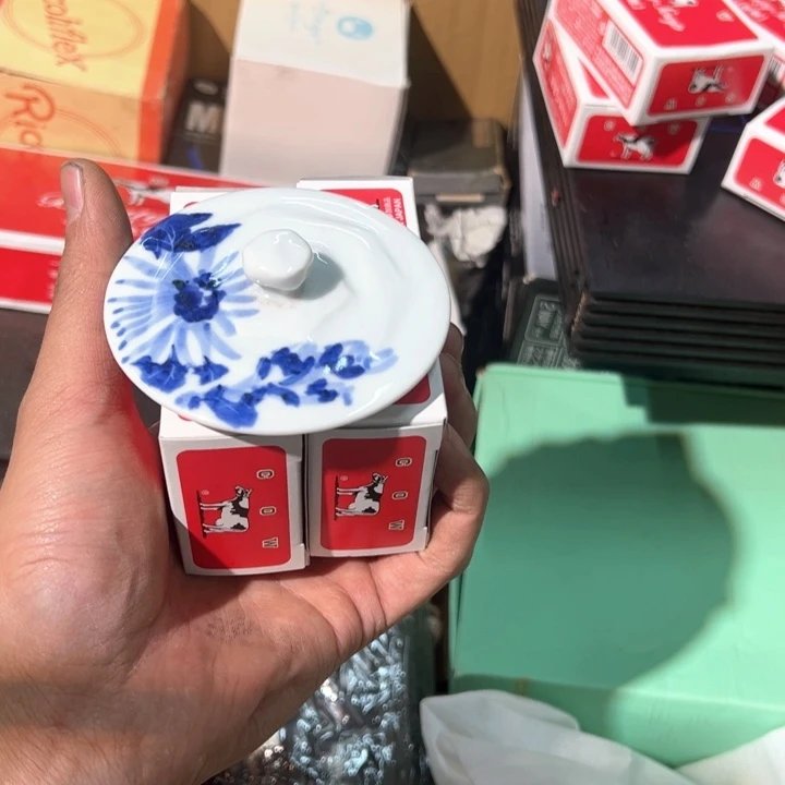 逍***事瓷片现代青花瓷片