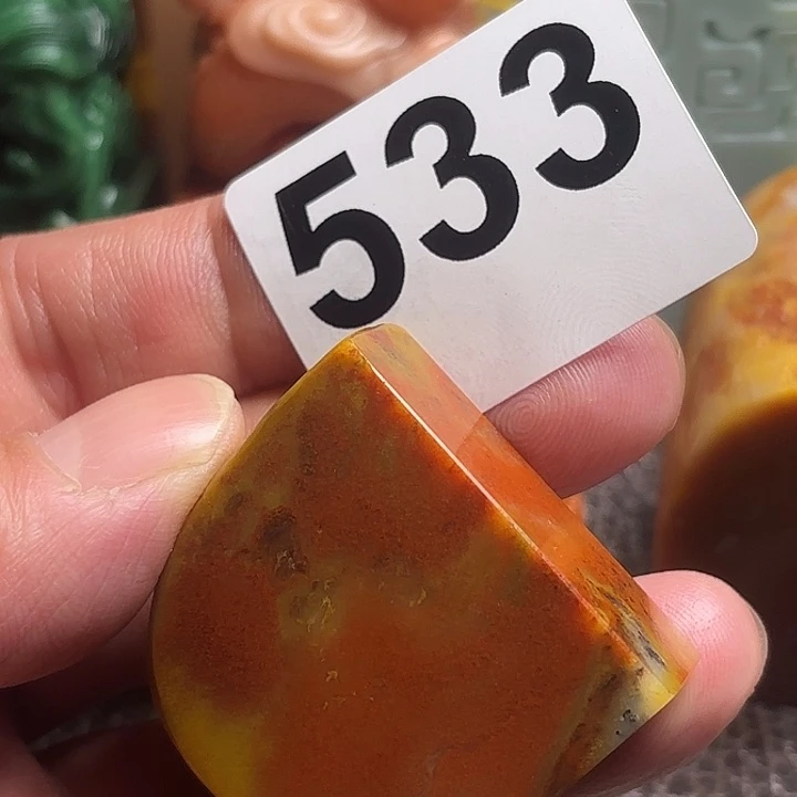 老挝石精美老挝田黄章