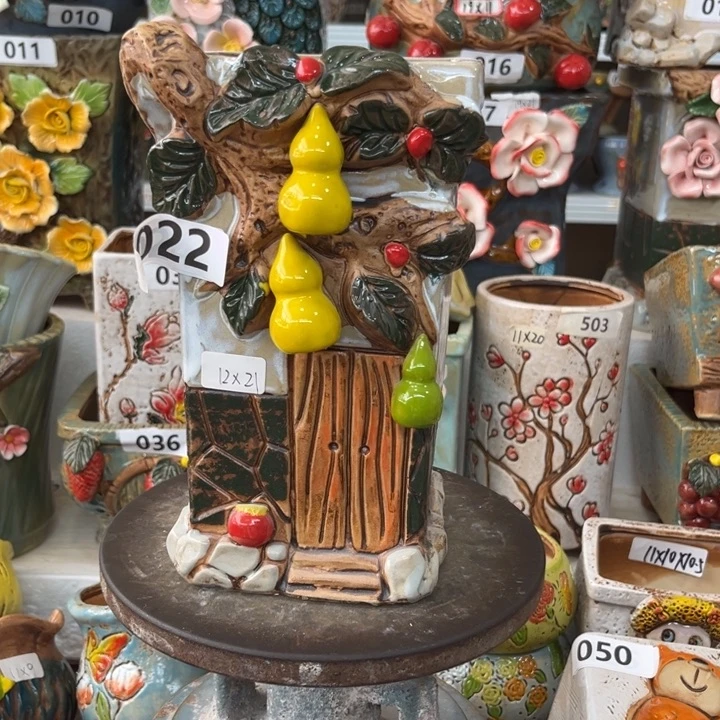 紫砂花盆粗陶材质多肉花盆