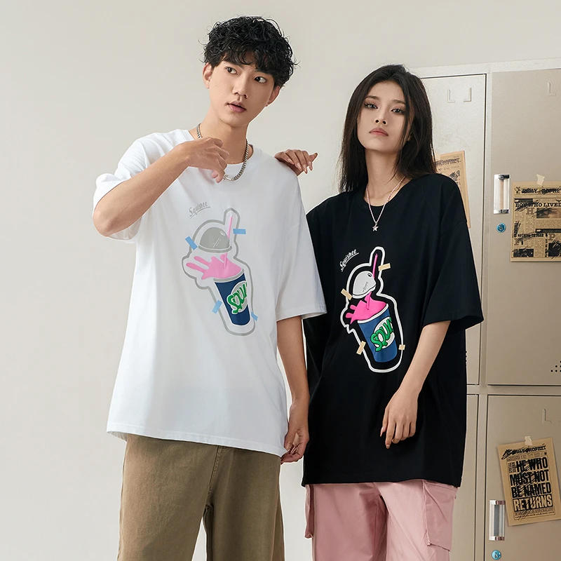 THESIMPSONS重磅潮牌字母印花短袖夏季美式街头百搭公版短袖棉T