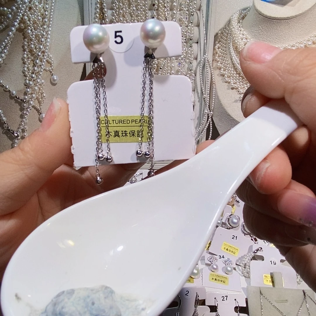 非金属925银纯银耳钉